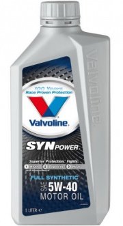 Масло моторное VALVOLINE SynPower 5w40 1л-  тг.