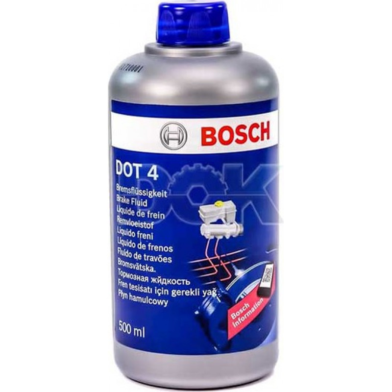 Тормозная жидкость DOT-4 BOSCH 500мл-  тг.