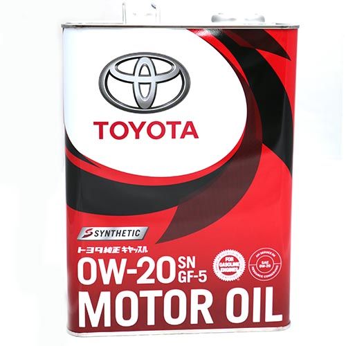 Моторное масло TOYOTA Motor Oil SN 0W-20 4л-  тг.