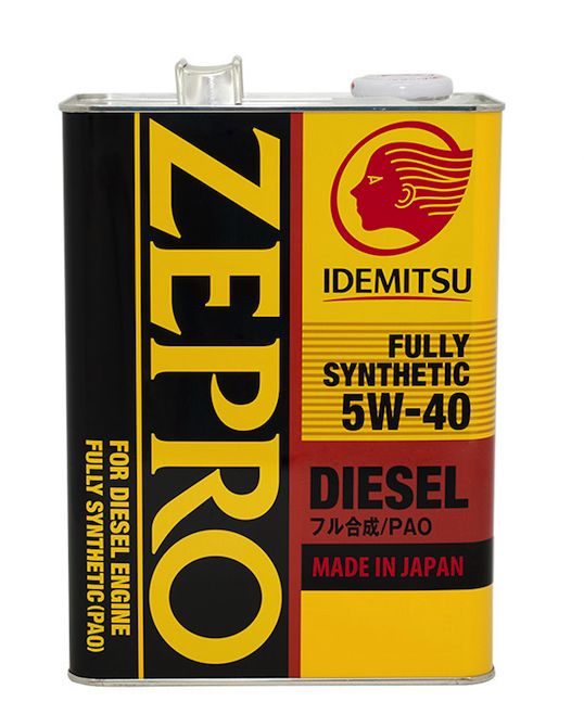 Масло моторное Idemitsu Zepro Diesel CF Fully Synthetic 5W-40, 4л-  тг.