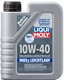 Масло моторное LIQUI MOLY с молибденом MoS2 LEICHTLAUF 10W-40 1л-  тг.