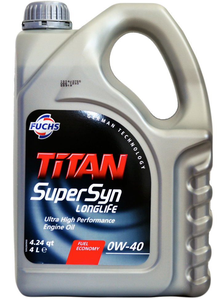 Масло моторное Titan Supersyn Longlife 0W-40 5л-  тг.